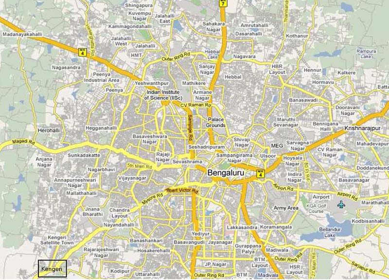 google maps bangalore